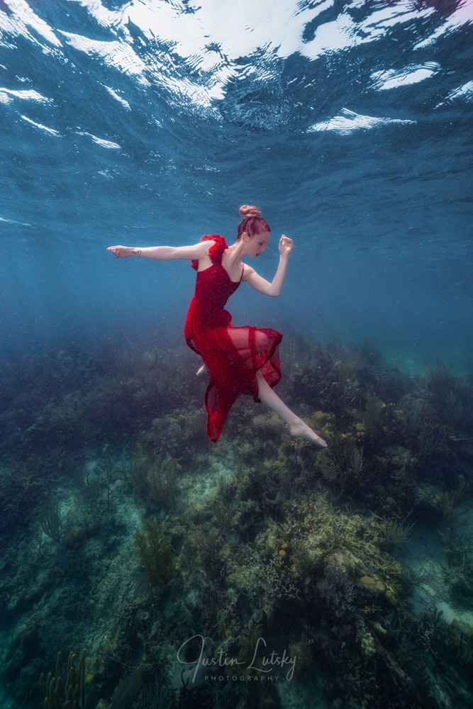 Unterwassershooting im Meer