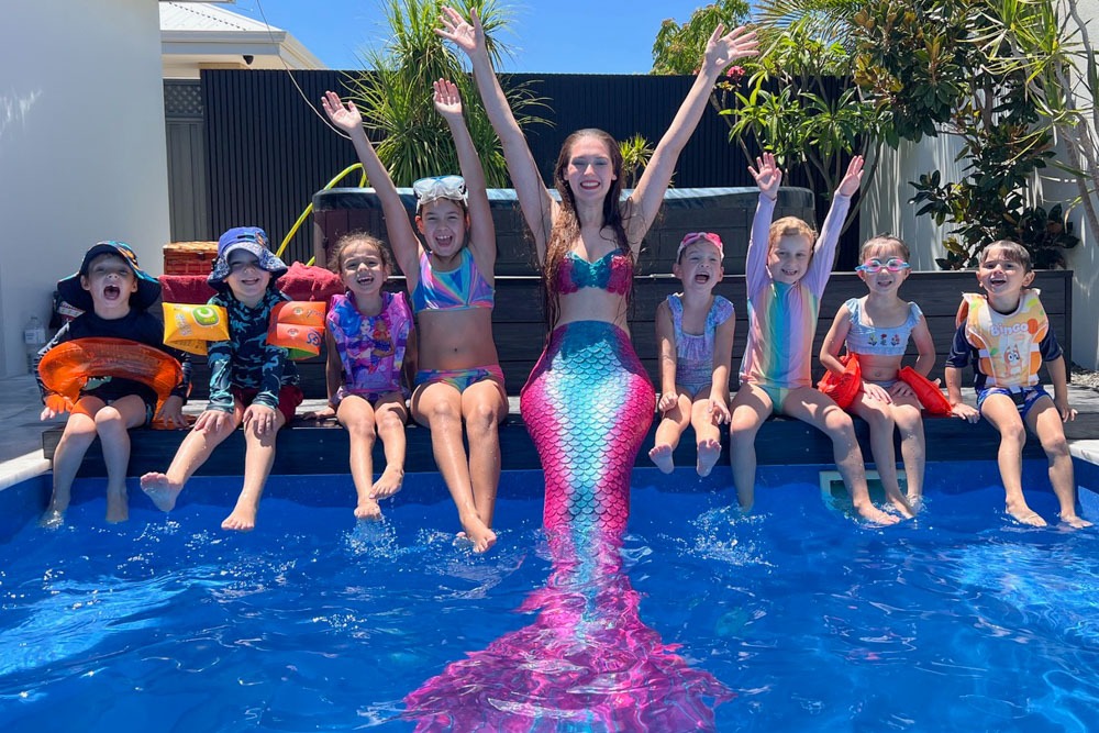 Buche eine Meerjungfrau - Mermaid Julianna beim Kindergeburtstag