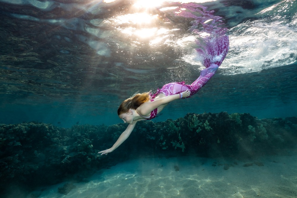 Meermädchen Lea unter Wasser